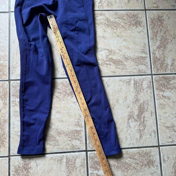 Lululemon Flow & Go Tight Hero Blue Navy Perforated Yoga Workout Pant Leggings - Picture 10 of 11